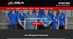 Desktop Screenshot of casasecurity.com.au